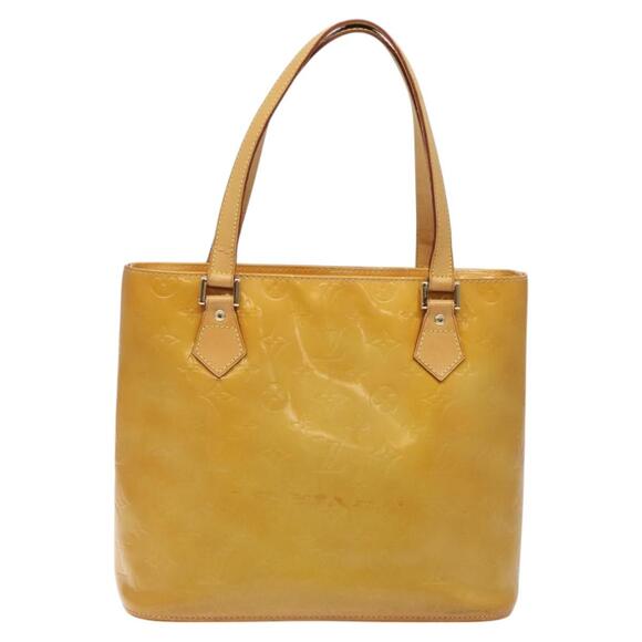 LOUIS VUITTON Monogram Vernis Houston Hand Bag Beige M91004 - Picture 13 of 16